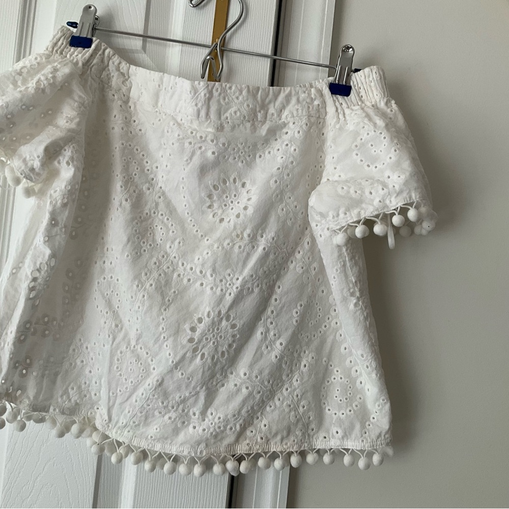 Willow & Clay White Textured Blouse